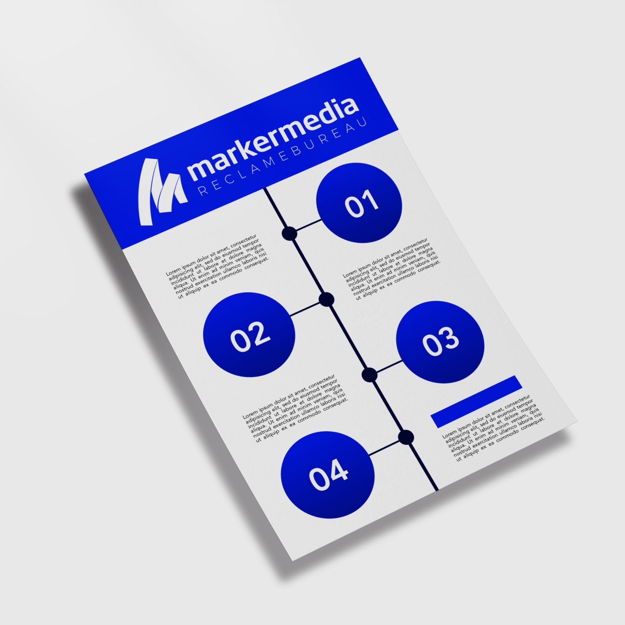 Infographics ontwerpen bij Marker Media, ontworpen met opvallende kleuren en visuele elementen die gegevens en informatie op een duidelijke en aantrekkelijke manier presenteren.